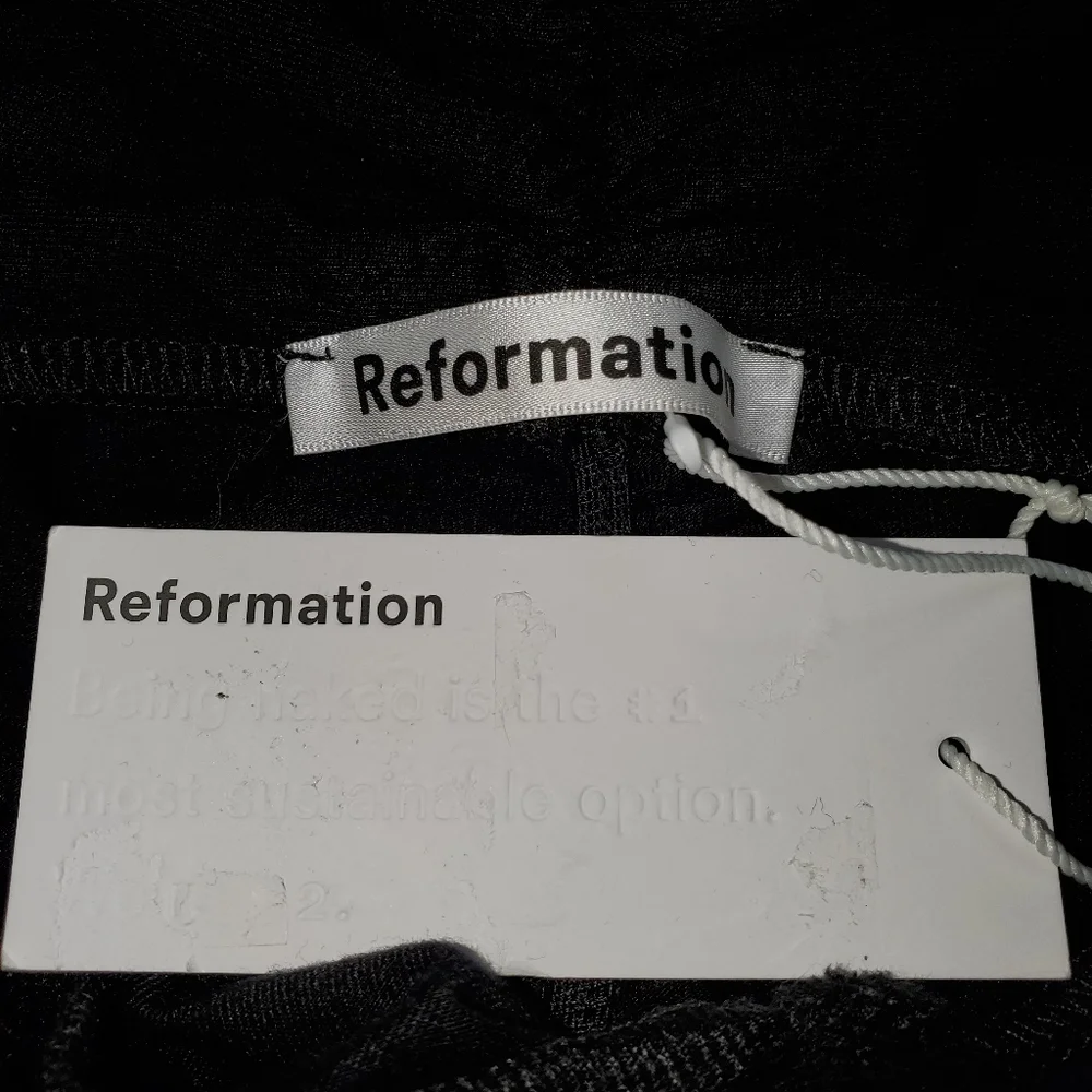 Reformation Sabine Ruched Minidress Size L NWT - Picture 8 of 11